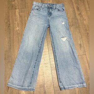 High-Waisted Baggy Wide-Leg Jeans for Girls